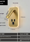 3W Warm Light / 3131 Dual USB Copper