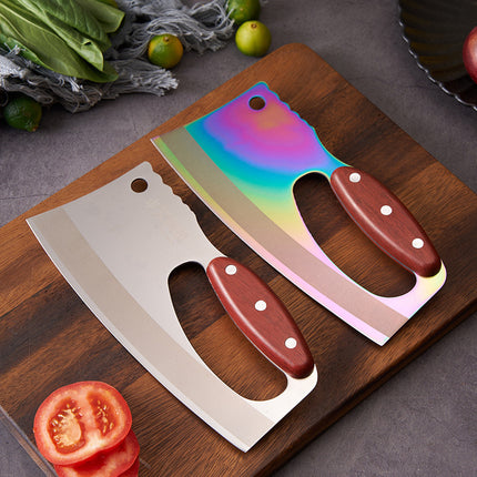 Cuchillo de cocina con mango de madera veteada Suministros de cocina