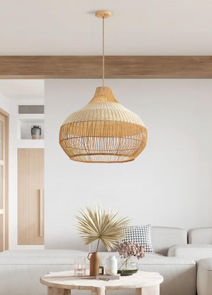 Japanese Rattan Pendant Light