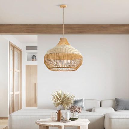 Japanese Rattan Pendant Light