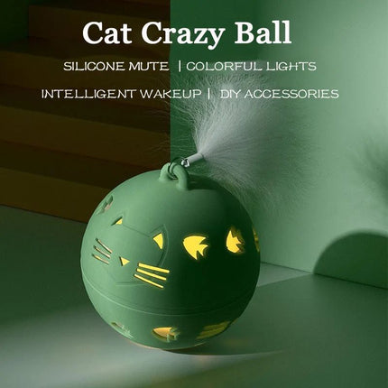 Crazy Ball Interactive Cat Toy Self-moving Kitten Jumping Ball Toys