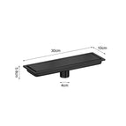 10x30cm Black