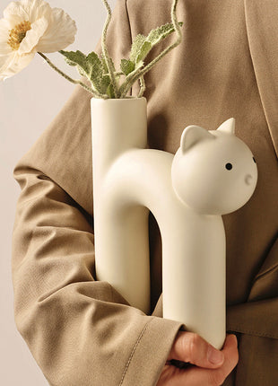 Cute Cat Vase
