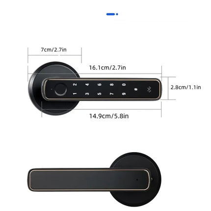 Tuya Fingerprint Door Lock With Lock Smart Fingerprint Door