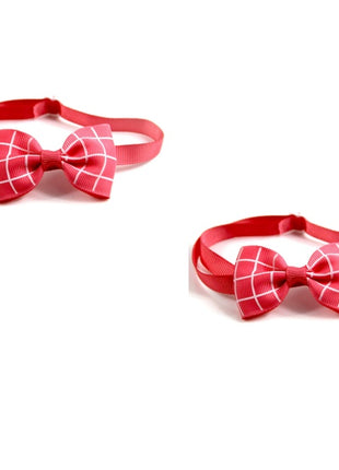 Corbata a cuadros para mascotas, bufanda para gatos y perros, accesorios para mascotas