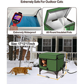 Outdoor Heated Cat House