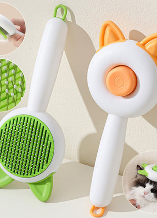 Self-Cleaning Pet Grooming Brush