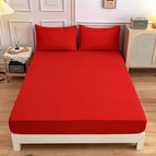 Red / Fitted sheet 120x200x27cm