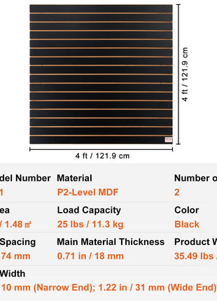 Black Garage Slatwall Panels