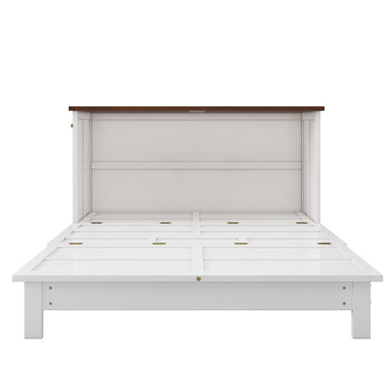 Solid Pine Murphy Bed Chest With Charging Station