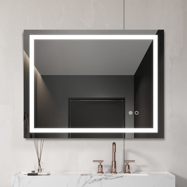 Espejo de baño de pared con iluminación LED