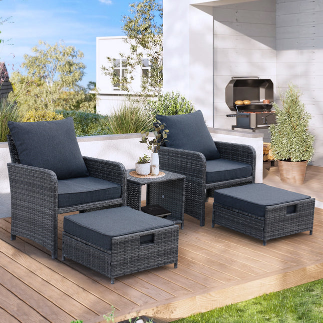 Wicker Patio Furniture Set Outdoor Patio Chairs