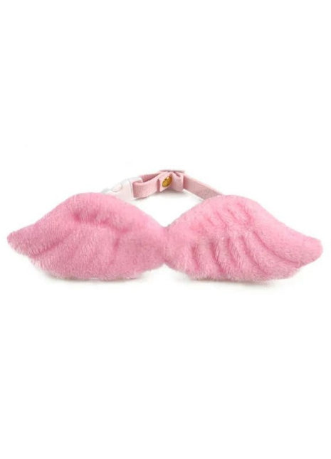 White Cat Collar with Angel Wings