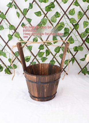 Carbonized Wooden Succulent Planter