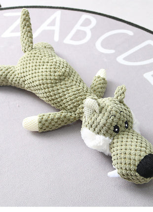 Plush Cartoon Dog Squeaky Toy ⭐