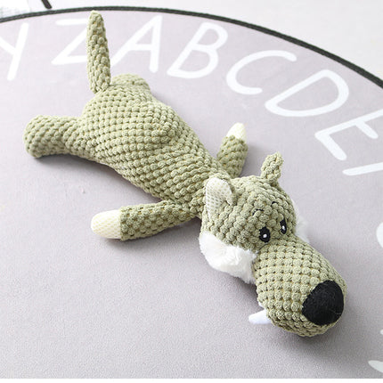 Plush Cartoon Puppy Dog Toy Pet Dog Chew Squeak Toys