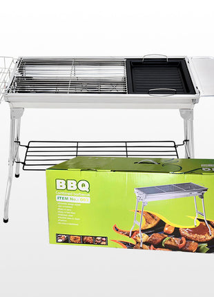 Portable Folding Stainless Steel BBQ Grill