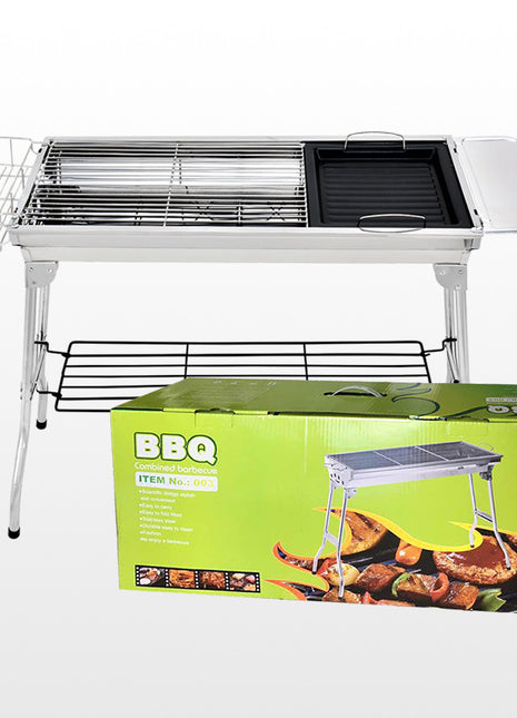 Portable Folding Stainless Steel BBQ Grill
