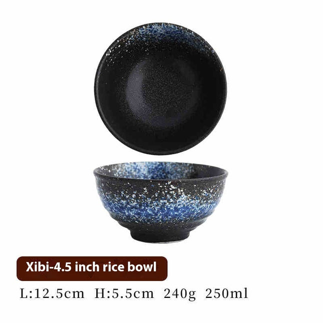 Household Ceramic Bowl Retro Tableware