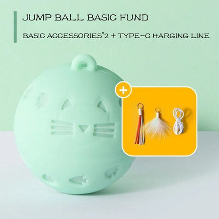 Crazy Ball Interactive Cat Toy Self-moving Kitten Jumping Ball Toys