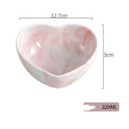 5inch pink peach heart bowl