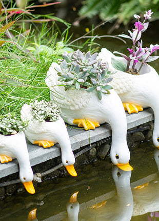 Cute Duck Flower Pot