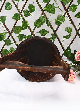 Carbonized Wooden Succulent Planter