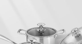 Juego de utensilios de cocina antiadherentes de fondo plano sin revestimiento Instale el juego completo