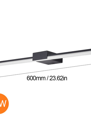 Espejo de baño de estilo nórdico con iluminación LED