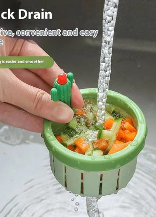 Filtro de fregadero Cactus para cocina, innovador filtro de malla