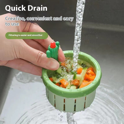 Filtro de fregadero Cactus para cocina, innovador filtro de malla