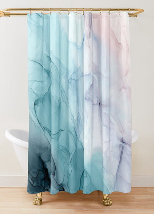 Sage Green Ombre Shower Curtain