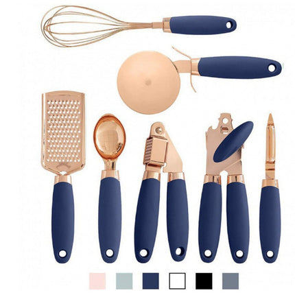 Juego de pelador de cocina con revestimiento de cobre