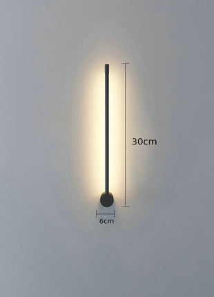 Lámpara de pared de tira, lámpara de noche de línea LED nórdica