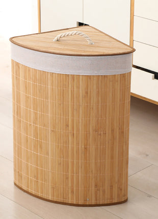 Bamboo Woven Laundry Basket