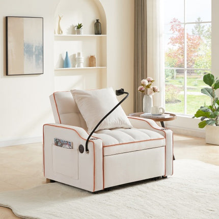 3-in-1 Sofa Bed, Convertible Sleeper Chair Sofa Bed Adjustable