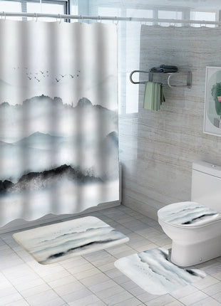 Chinese Landscape Shower Curtain