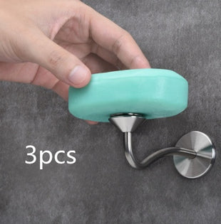 Jabonera magnética para baño tipo S