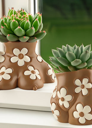 Creative Resin Body Art Flowerpot Home Home Decor