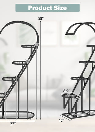 5-Tier Metal Plant Stand