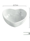 5inch grey peach heart bowl