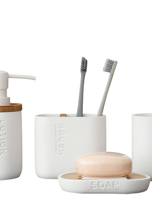 4-Piece Resin Bathroom Set