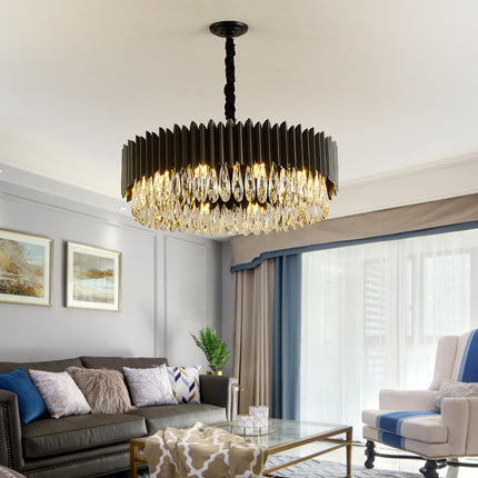 Modern Black Crystal Chandelier ⭐