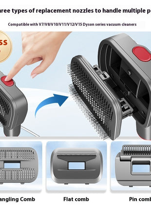Pet Grooming Vacuum Attachment Kit ⭐