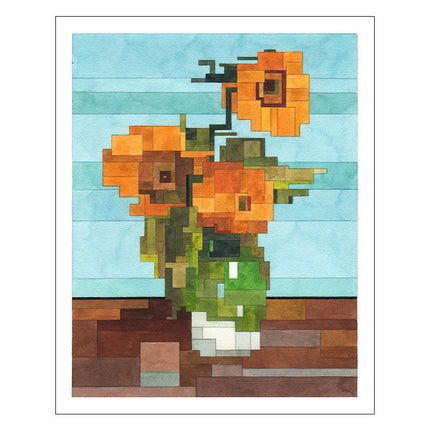 Flower Architecture Restaurant Entrance Hanging Painting