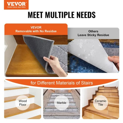 VEVOR Stair Treads, Stairs Carpet Non Slip 9 X 28