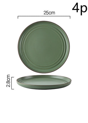 Vajilla y vajilla de combinación de cuenco y plato sencillos Wind