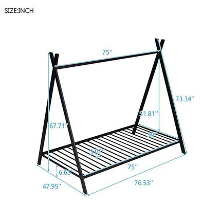 House Floor Bed Frame