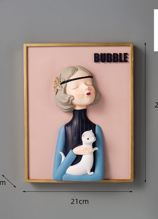Bubble Girl Decorative Figurine