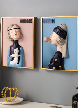 Bubble Girl Decorative Figurine